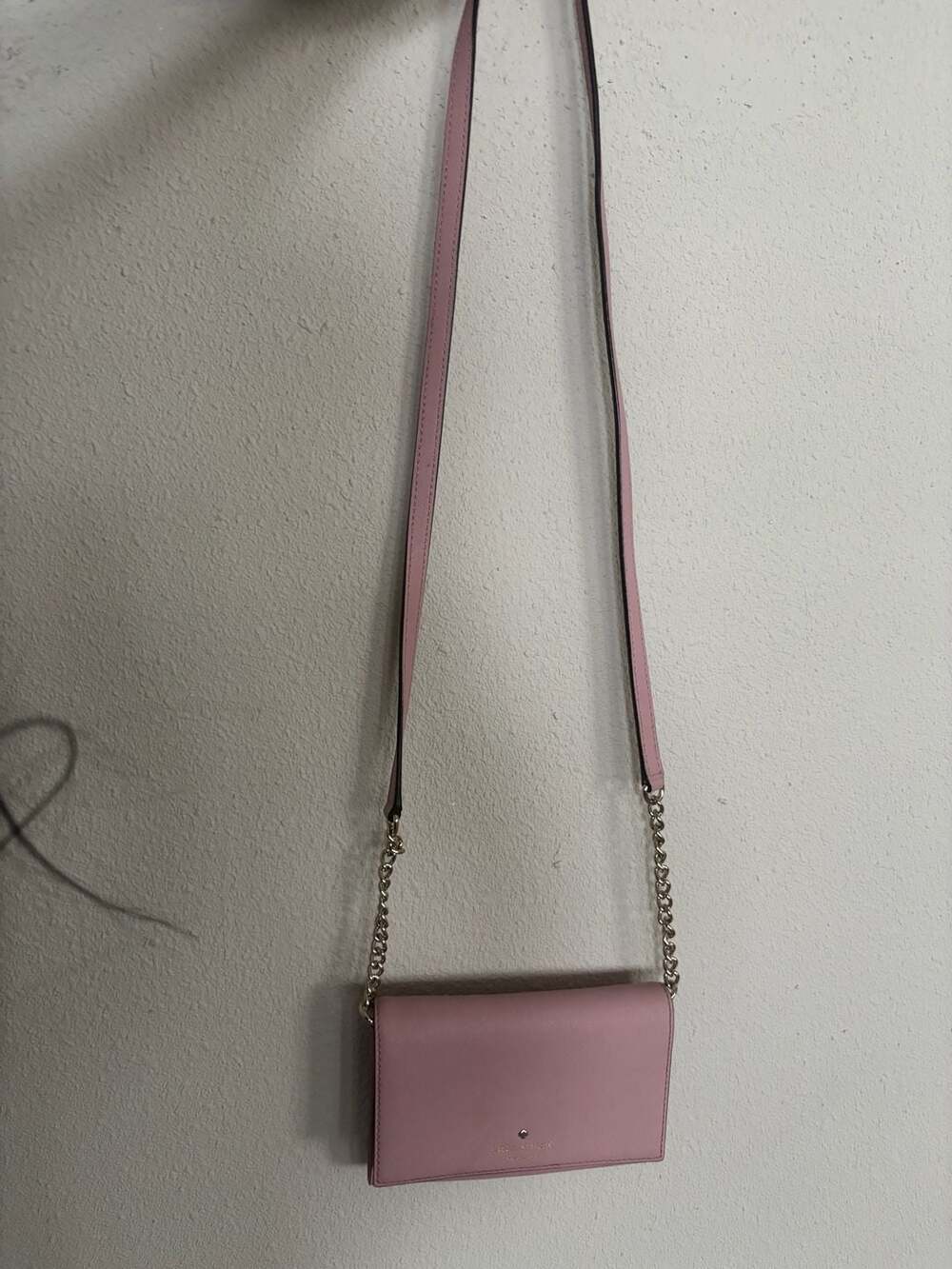 Kate Spade Cedar Street Cami Saffiano Leather Chain Crossbody Bag in Pink - Picture 9 of 10